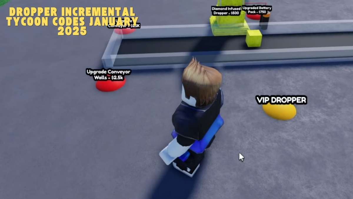 Dropper Incremental Tycoon codes January 2025